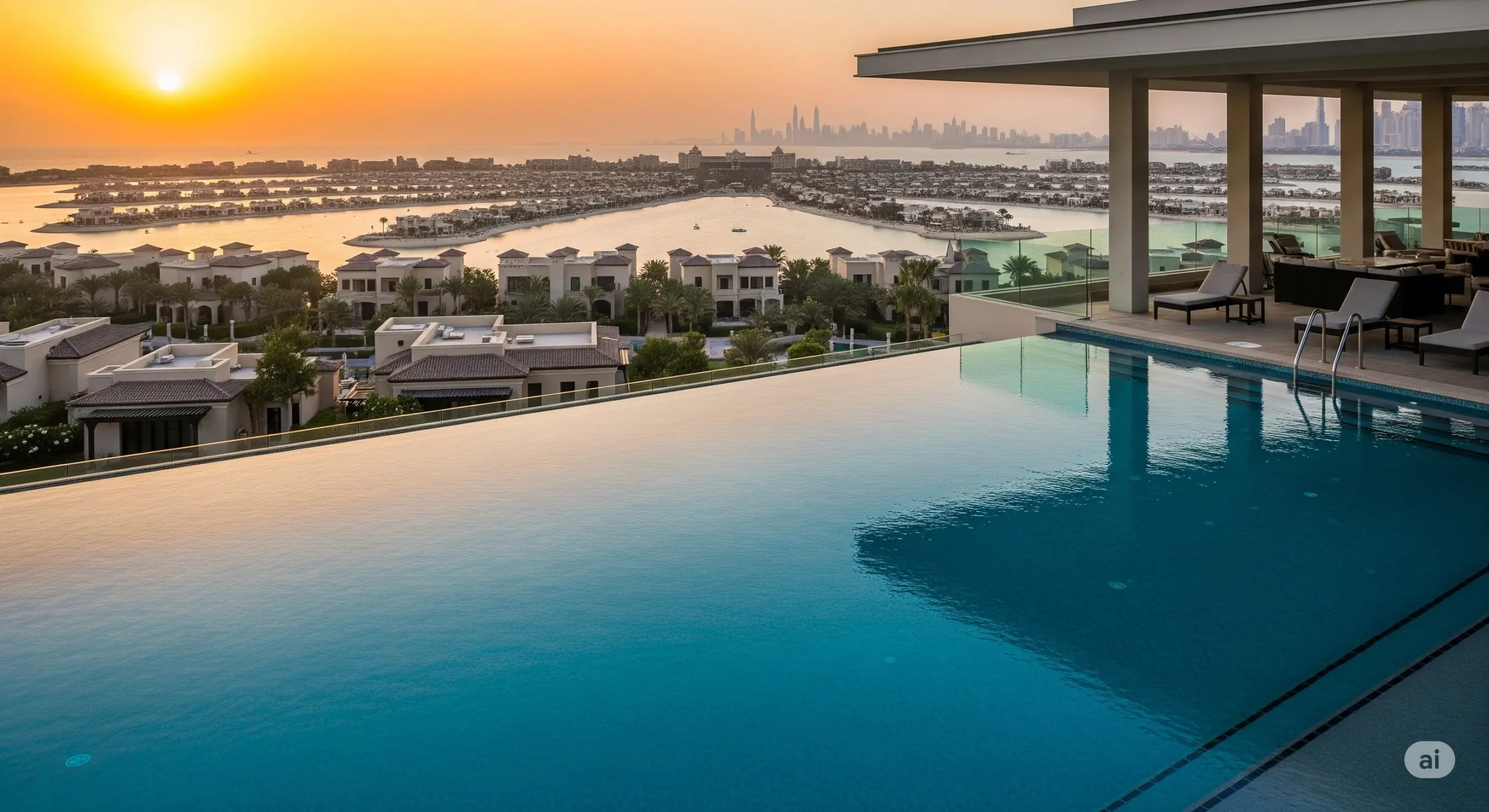 One&Only The Palm Private Infinity Pool Luxury Dubai.
